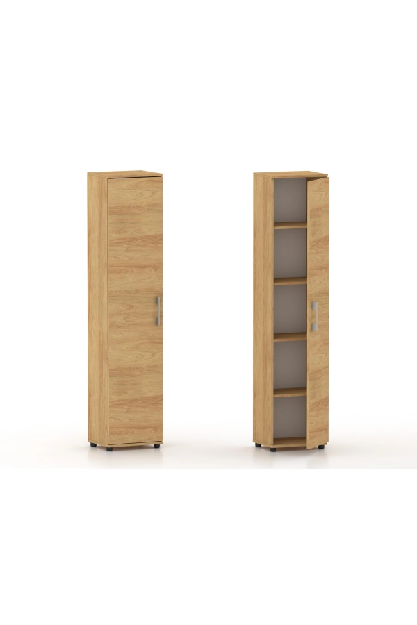 Regał G 40 1D Hikora naturalna, regał do biura